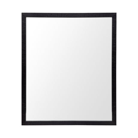 Bristol Black 20x24 Faux Wood Frame Bathroom Vanity Mirror from Mercana - Luna Furniture