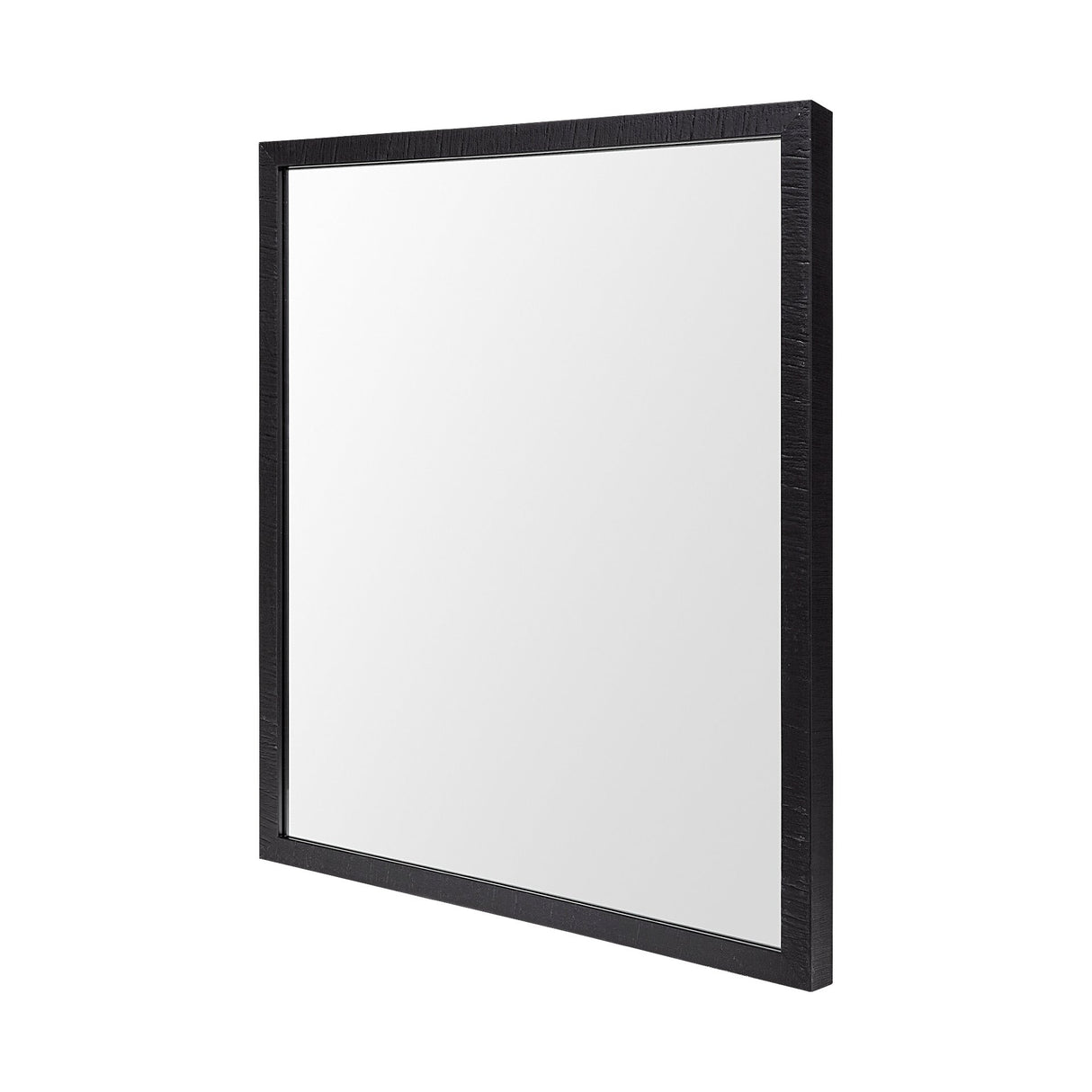 Bristol Black 20x24 Faux Wood Frame Bathroom Vanity Mirror from Mercana - Luna Furniture
