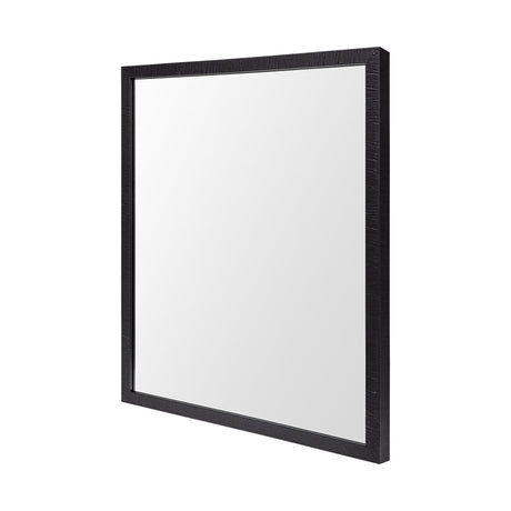 Bristol Black 20x24 Faux Wood Frame Bathroom Vanity Mirror from Mercana - Luna Furniture