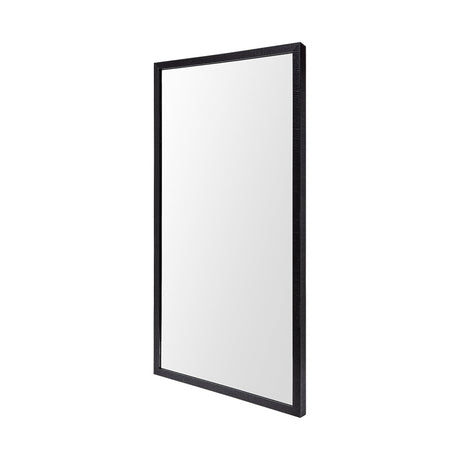 Bristol Black 20x40 Faux Wood Frame Bathroom Vanity Mirror from Mercana - Luna Furniture