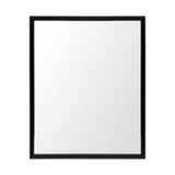 Bristol Black 24x30 Faux Wood Frame Bathroom Vanity Mirror from Mercana - Luna Furniture