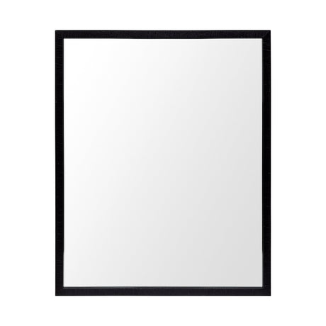 Bristol Black 24x30 Faux Wood Frame Bathroom Vanity Mirror from Mercana - Luna Furniture