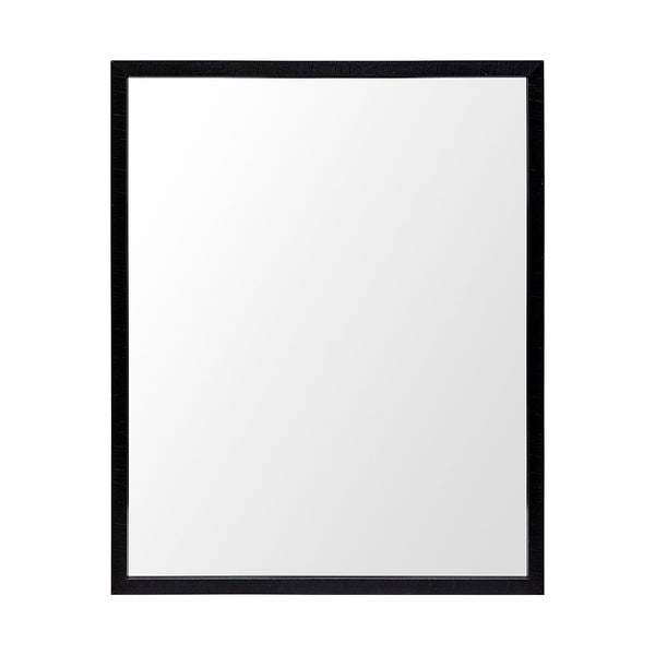 Bristol Black 24x30 Faux Wood Frame Bathroom Vanity Mirror