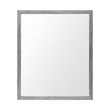 Bristol Grey 20x24 Faux Wood Frame Bathroom Vanity Mirror from Mercana - Luna Furniture