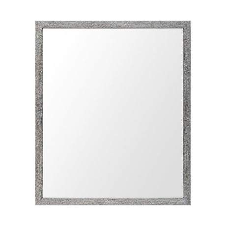 Bristol Grey 20x24 Faux Wood Frame Bathroom Vanity Mirror from Mercana - Luna Furniture