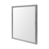 Bristol Grey 20x24 Faux Wood Frame Bathroom Vanity Mirror from Mercana - Luna Furniture