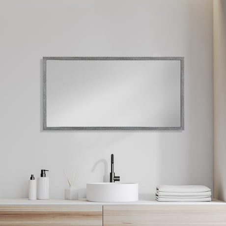 Bristol Grey Plain 3Mil Mirror 20 x 40 from Mercana - Luna Furniture
