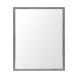 Bristol Grey 24x30 Faux Wood Frame Bathroom Vanity Mirror from Mercana - Luna Furniture