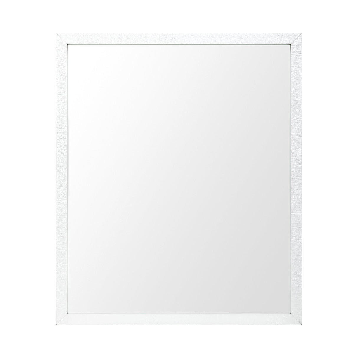 Bristol White 20x24 Faux Wood Frame Bathroom Vanity Mirror from Mercana - Luna Furniture