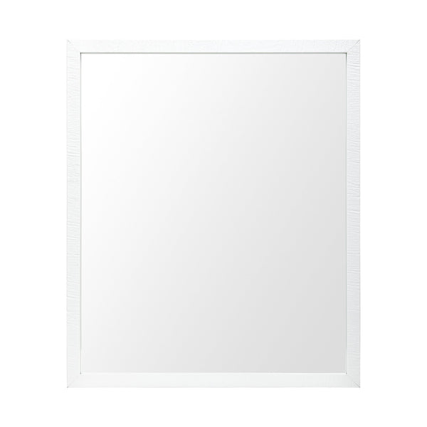 Bristol White 20x24 Faux Wood Frame Bathroom Vanity Mirror