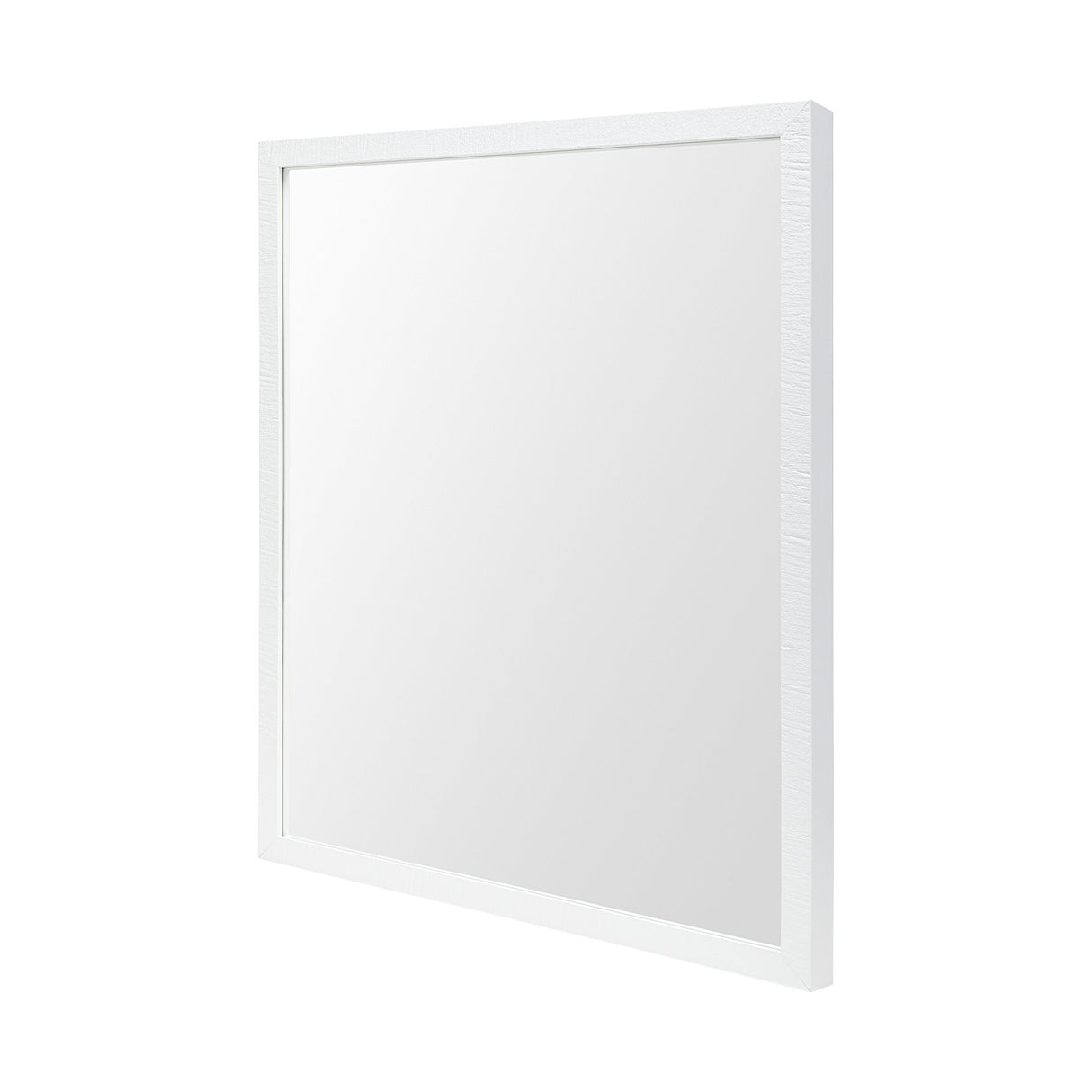 Bristol White 20x24 Faux Wood Frame Bathroom Vanity Mirror from Mercana - Luna Furniture