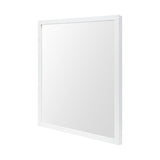 Bristol White 20x24 Faux Wood Frame Bathroom Vanity Mirror from Mercana - Luna Furniture