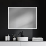 Bristol White Plain 3Mil Mirror 30 x 40 from Mercana - Luna Furniture
