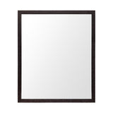 Bristol Espresso 20x24 Faux Wood Frame Bathroom Vanity Mirror from Mercana - Luna Furniture