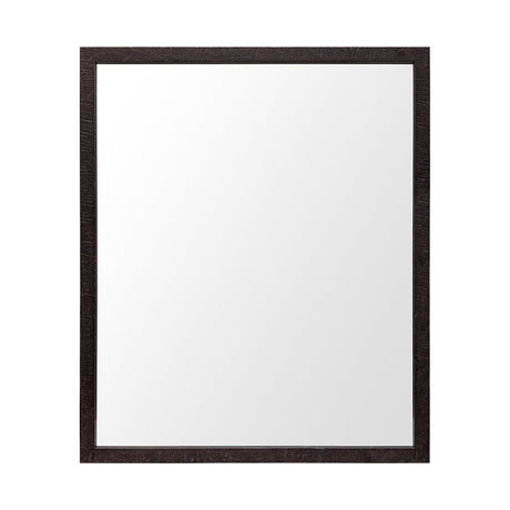 Bristol Espresso 20x24 Faux Wood Frame Bathroom Vanity Mirror from Mercana - Luna Furniture