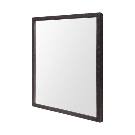 Bristol Espresso 20x24 Faux Wood Frame Bathroom Vanity Mirror from Mercana - Luna Furniture