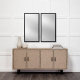 Bristol Espresso 20x40 Faux Wood Frame Bathroom Vanity Mirror from Mercana - Luna Furniture
