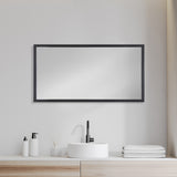 Bristol Espresso 20x40 Faux Wood Frame Bathroom Vanity Mirror from Mercana - Luna Furniture