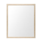 Bristol Tan 20x24 Faux Wood Frame Bathroom Vanity Mirror from Mercana - Luna Furniture