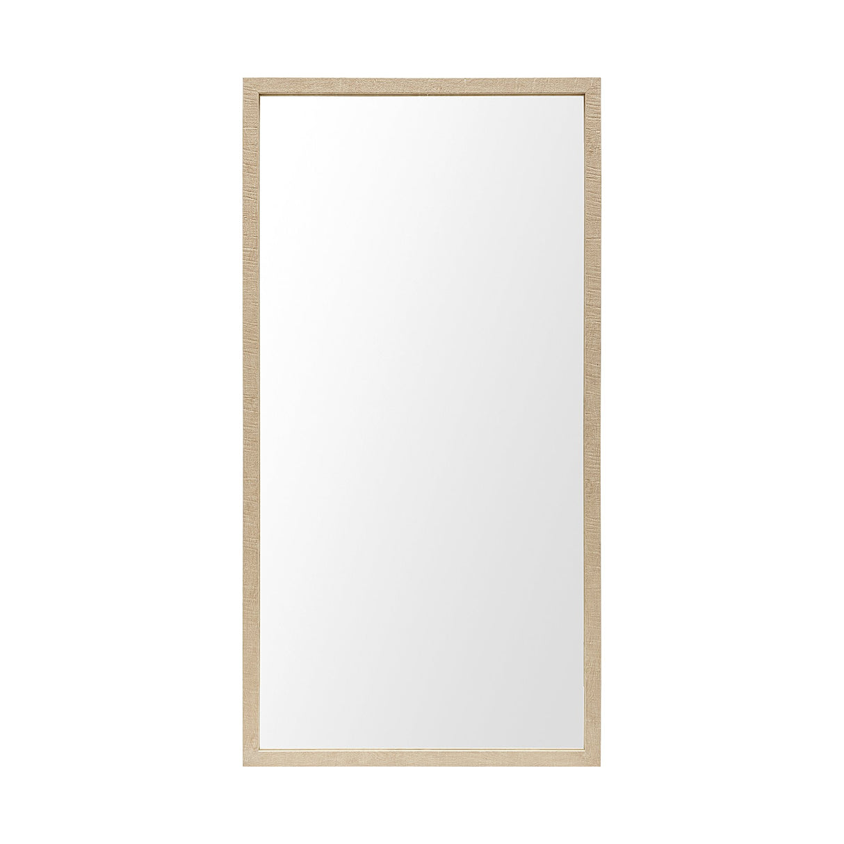 Bristol Tan 20x40 Faux Wood Frame Bathroom Vanity Mirror from Mercana - Luna Furniture