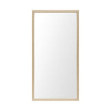 Bristol Tan 20x40 Faux Wood Frame Bathroom Vanity Mirror from Mercana - Luna Furniture