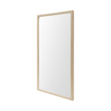 Bristol Tan 20x40 Faux Wood Frame Bathroom Vanity Mirror from Mercana - Luna Furniture