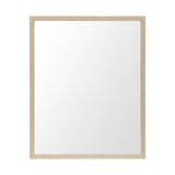 Bristol Tan 24x30" Faux Wood Frame Bathroom Vanity Mirror from Mercana - Luna Furniture