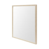 Bristol Tan 24x30" Faux Wood Frame Bathroom Vanity Mirror from Mercana - Luna Furniture