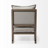 Sherlock Frost Gray Wood Frame Accent Chair from Mercana - Luna Furniture