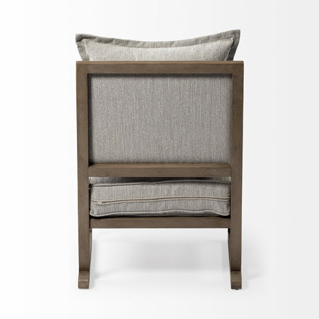 Sherlock Frost Gray Wood Frame Accent Chair from Mercana - Luna Furniture