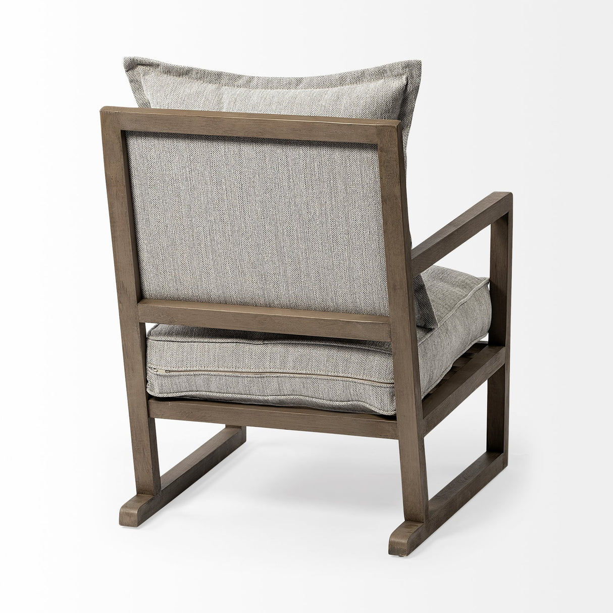 Sherlock Frost Gray Wood Frame Accent Chair from Mercana - Luna Furniture