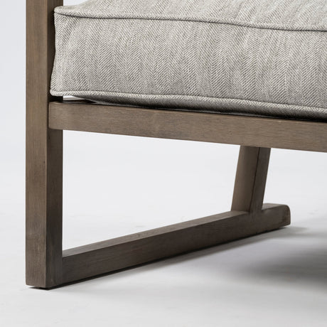 Sherlock Frost Gray Wood Frame Accent Chair from Mercana - Luna Furniture