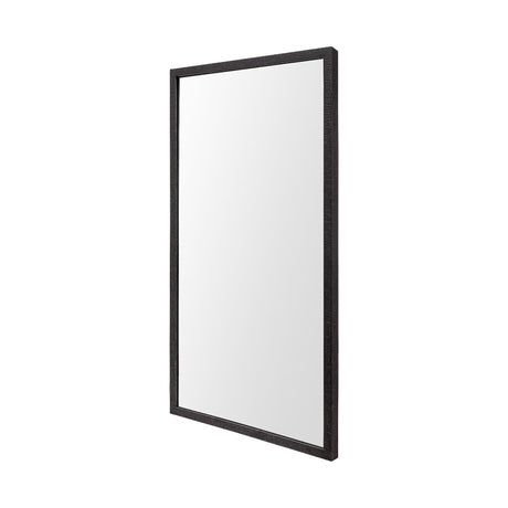 Bristol Espresso 20x40 Faux Wood Frame Bathroom Vanity Mirror from Mercana - Luna Furniture