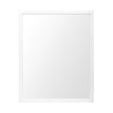 Bristol White 24x30 Faux Wood Frame Bathroom Vanity Mirror from Mercana - Luna Furniture