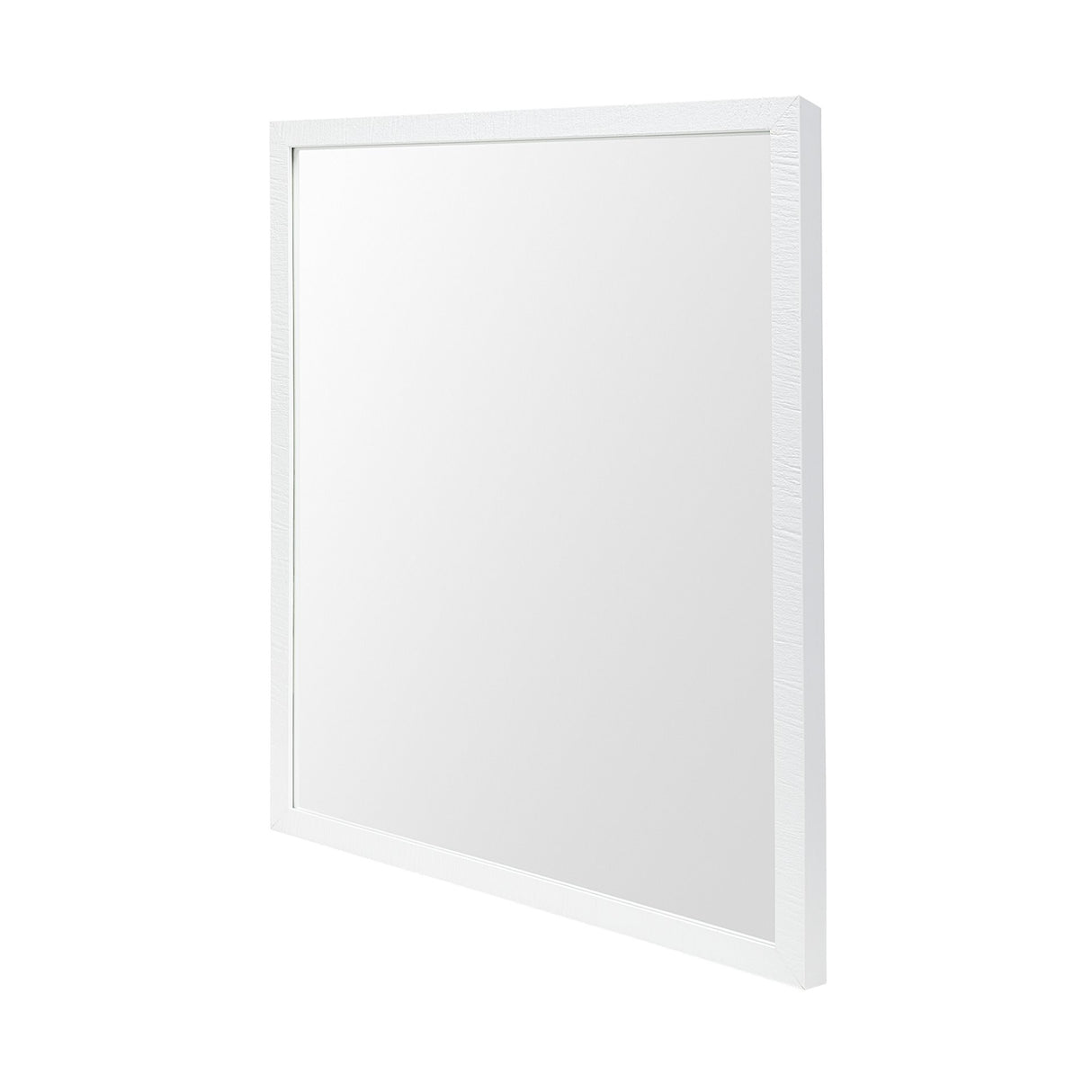 Bristol White 24x30 Faux Wood Frame Bathroom Vanity Mirror from Mercana - Luna Furniture