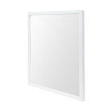 Bristol White 24x30 Faux Wood Frame Bathroom Vanity Mirror from Mercana - Luna Furniture