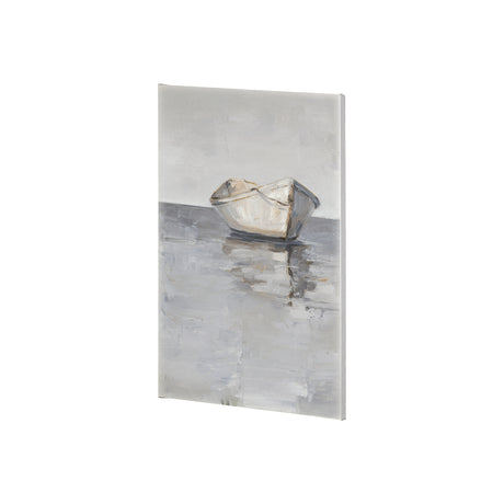 Boat on the Horizon I by Ethan Harper a Hand Embellished Textured Canvas from Mercana - Luna Furniture
