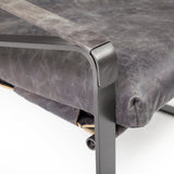 Hornet II Black Leather Body Metal Frame Accent Chair from Mercana - Luna Furniture
