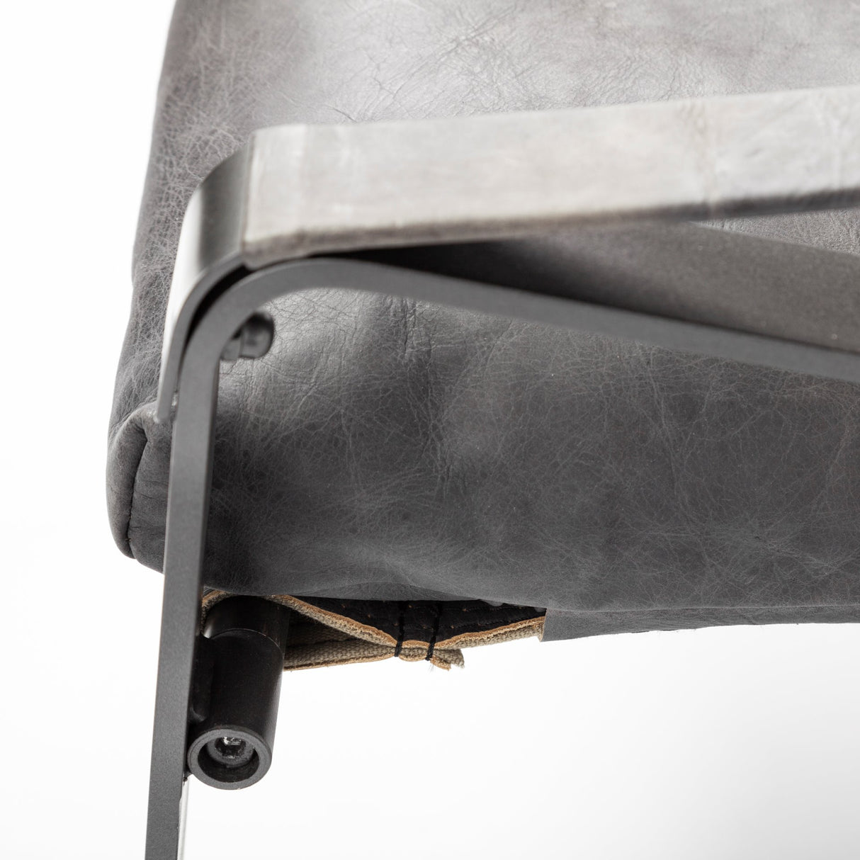 Hornet II Black Leather Body Metal Frame Accent Chair from Mercana - Luna Furniture