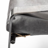 Hornet II Black Leather Body Metal Frame Accent Chair from Mercana - Luna Furniture