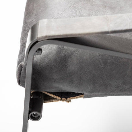 Hornet II Black Leather Body Metal Frame Accent Chair from Mercana - Luna Furniture