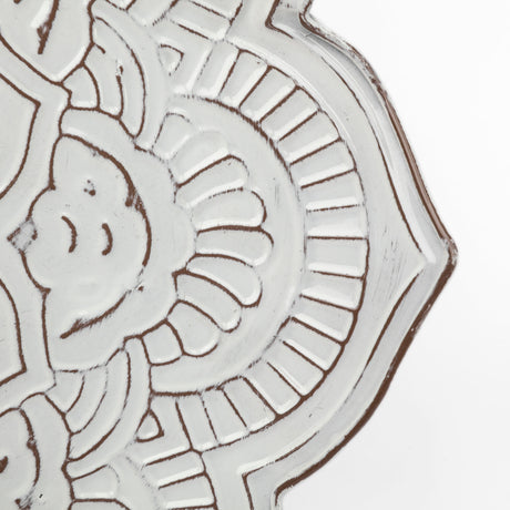 Miranda Set of 2 Stamped Metal Lotus Flower Wall Decor from Mercana - Luna Furniture