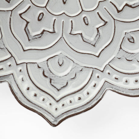 Miranda Set of 2 Stamped Metal Lotus Flower Wall Decor from Mercana - Luna Furniture