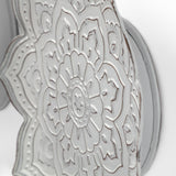 Miranda Set of 2 Stamped Metal Lotus Flower Wall Decor from Mercana - Luna Furniture