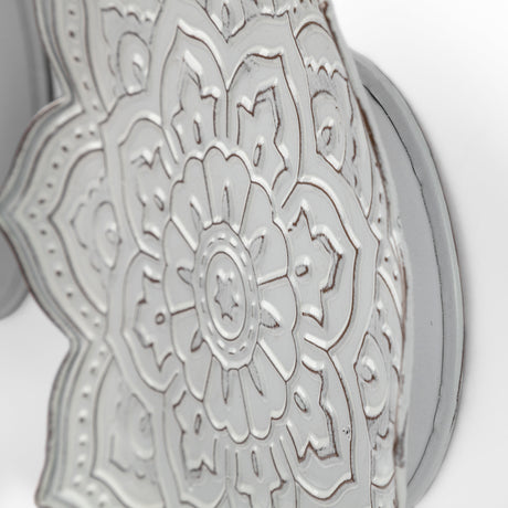 Miranda Set of 2 Stamped Metal Lotus Flower Wall Decor from Mercana - Luna Furniture
