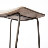 Katniss 26" Total Height Cream Fabric Seat Gold Metal Frame Counter Stool from Mercana - Luna Furniture