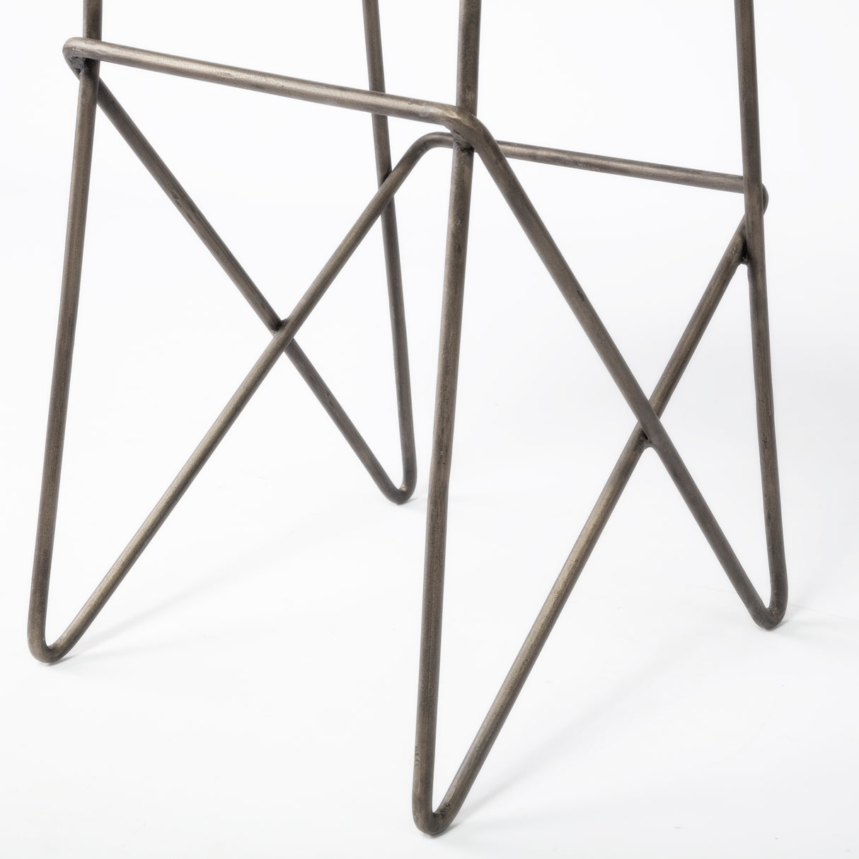 Katniss 30" Total Height Cream Fabric Seat Gold Metal Frame Bar Stool from Mercana - Luna Furniture