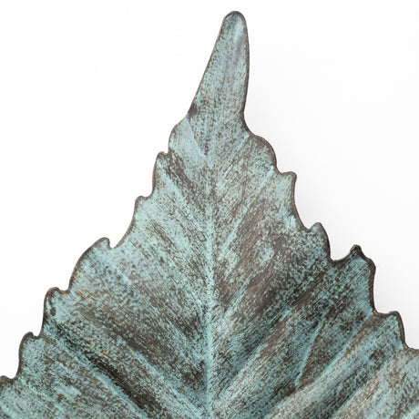 Brattea 12H Small Metal Leaf Wall Art from Mercana - Luna Furniture
