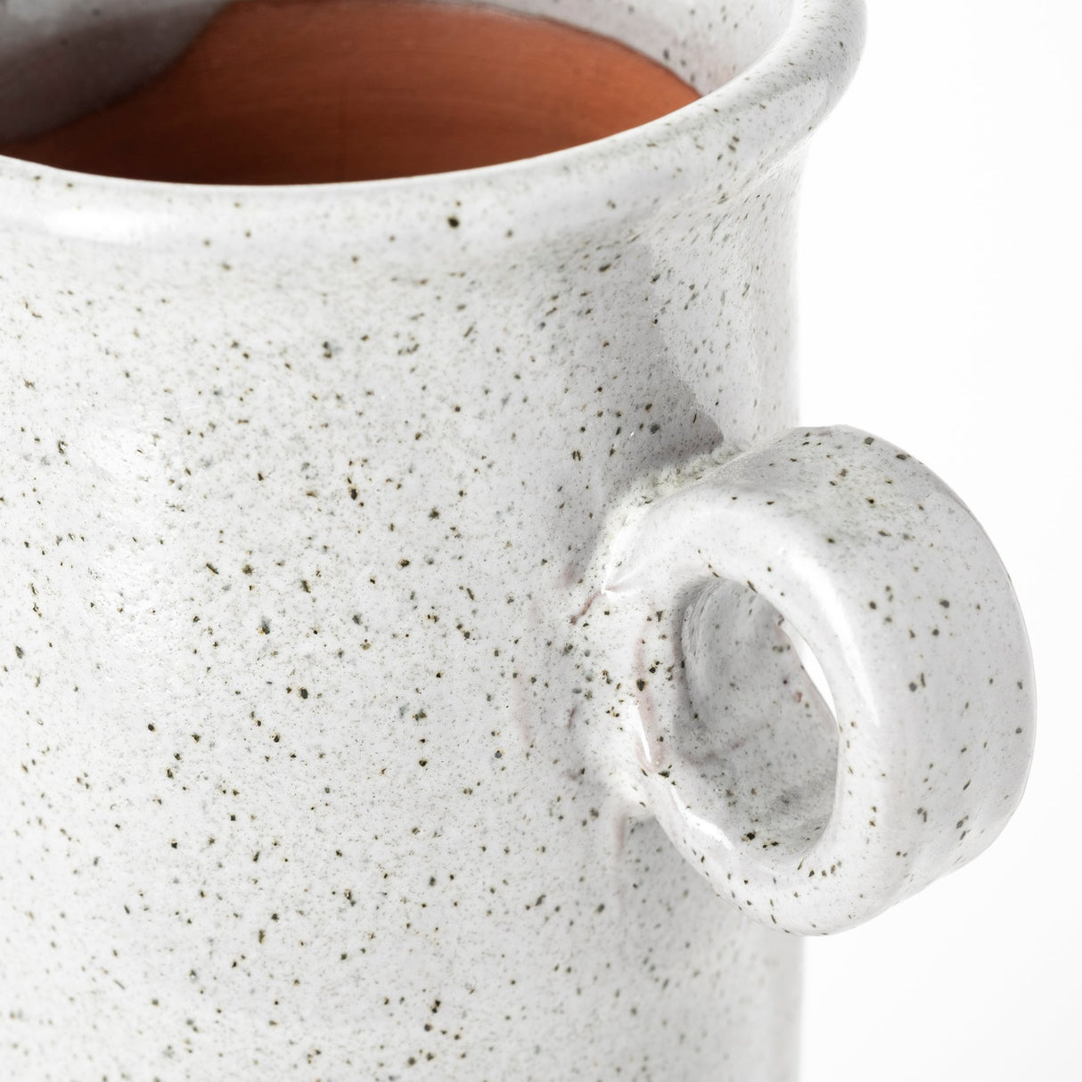Frieda Small Freckled Gray Ceramic Jug from Mercana - Luna Furniture