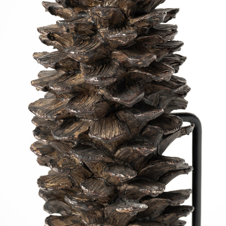 Pinterra (Small) 4L x 4W Brown Resin Pinecone Replica from Mercana - Luna Furniture